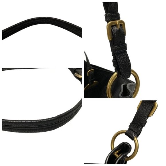 PRADA - Black Leather Shoulder Bag 807-061625 - Picture 7 of 14